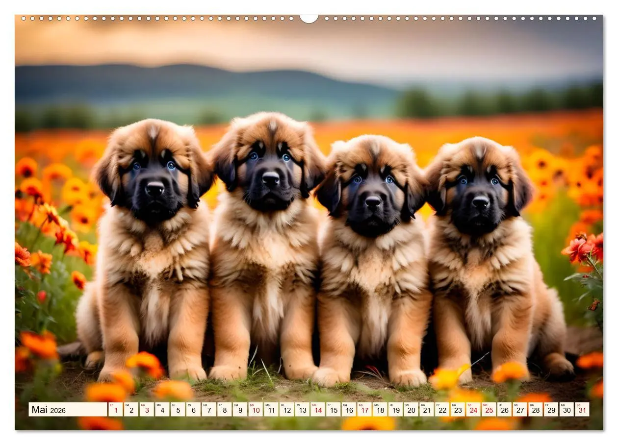 Bild: 9783457305850 | Leonberger - der zahme Löwe (Wandkalender 2026 DIN A2 quer),...