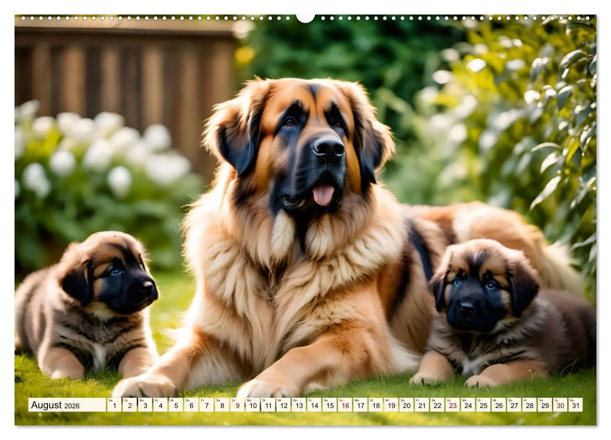 Bild: 9783457305850 | Leonberger - der zahme Löwe (Wandkalender 2026 DIN A2 quer),...