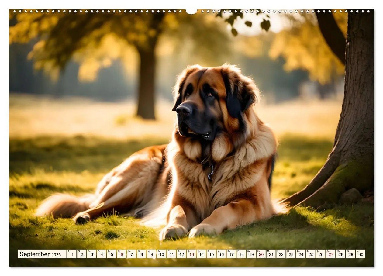 Bild: 9783457305850 | Leonberger - der zahme Löwe (Wandkalender 2026 DIN A2 quer),...