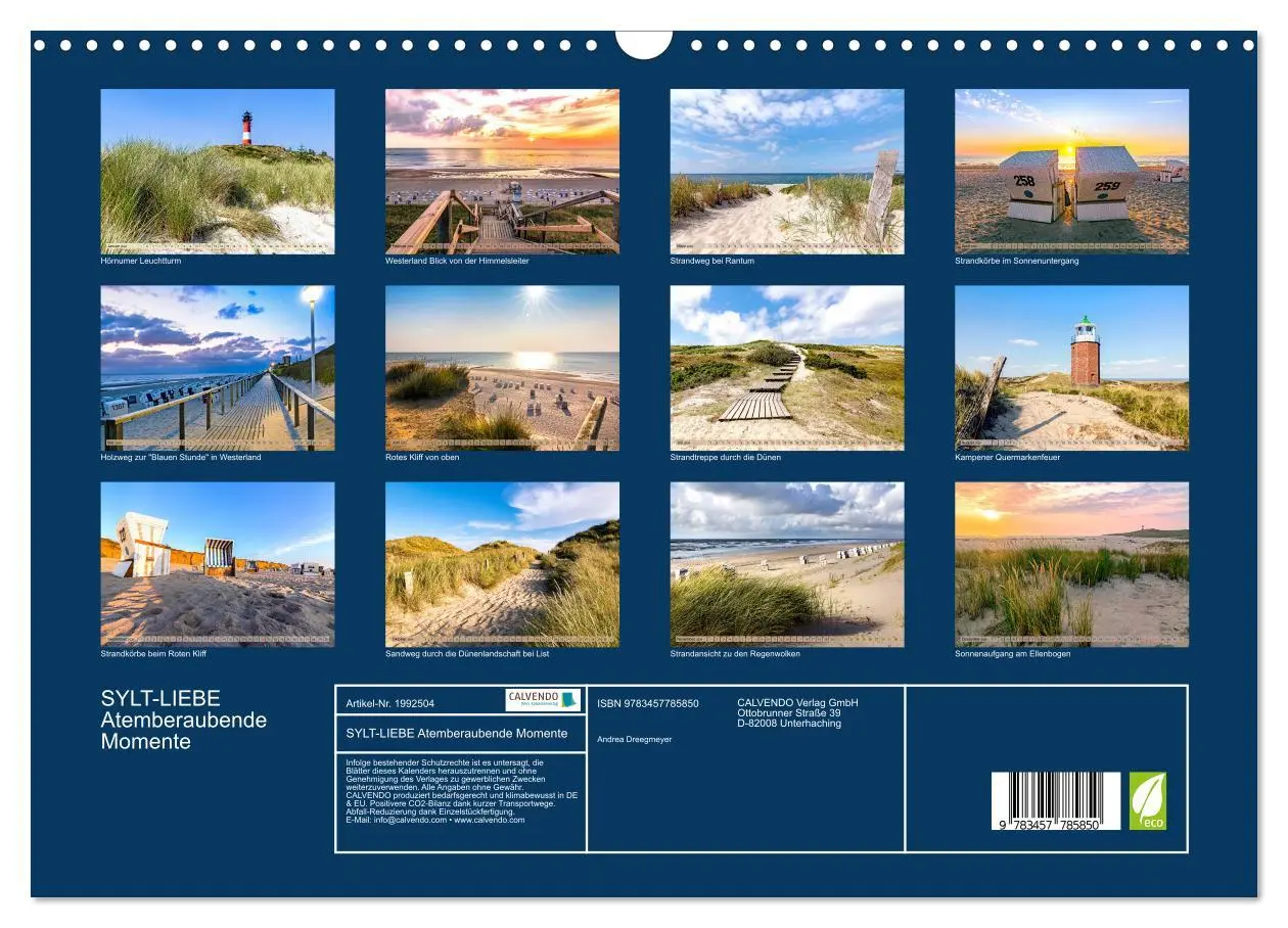 Bild: 9783457785850 | SYLT-LIEBE Atemberaubende Momente (Wandkalender 2026 DIN A3 quer),...