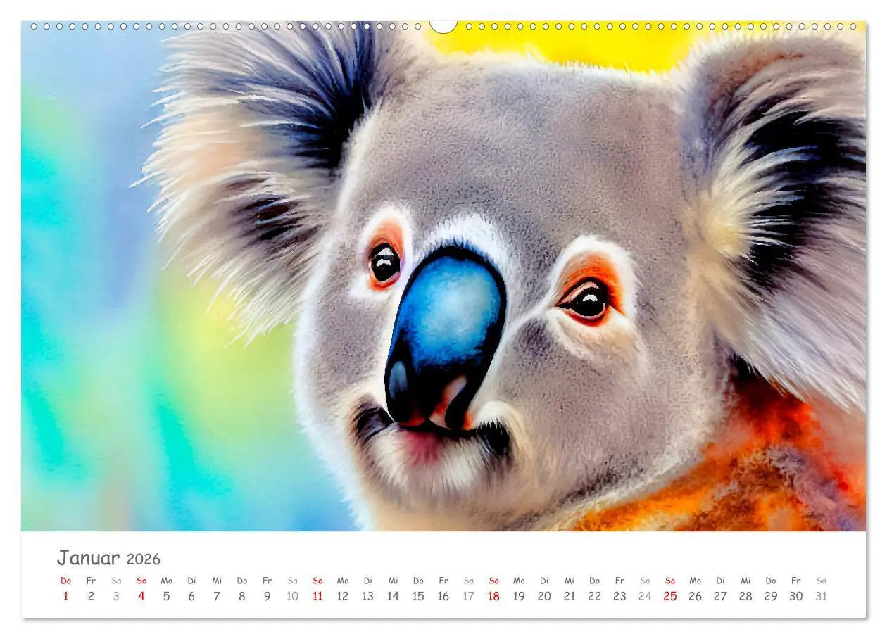 Bild: 9783457855850 | Der Koala 2026. Aschgrauer Beutelbär (Wandkalender 2026 DIN A2...