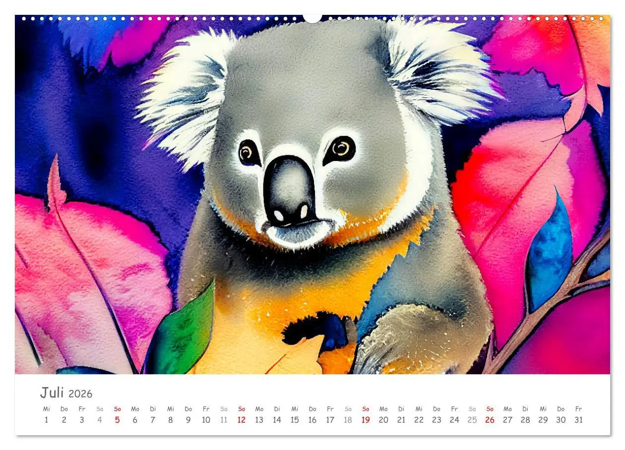 Bild: 9783457855850 | Der Koala 2026. Aschgrauer Beutelbär (Wandkalender 2026 DIN A2...