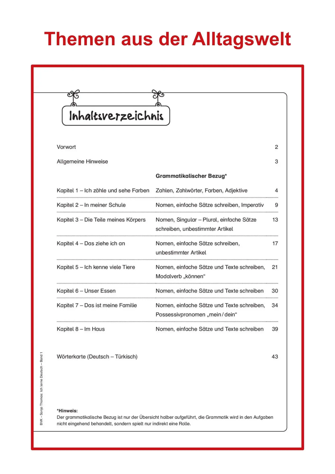 Bild: 9783867405850 | Ich lerne Deutsch Band 1 | Sonja Thomas | Taschenbuch | 44 S. | 2015
