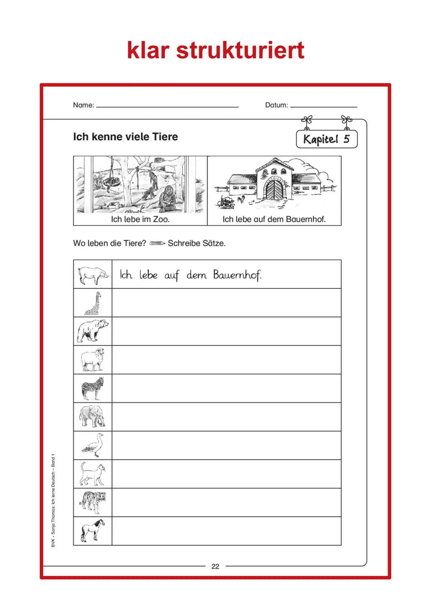 Bild: 9783867405850 | Ich lerne Deutsch Band 1 | Sonja Thomas | Taschenbuch | 44 S. | 2015