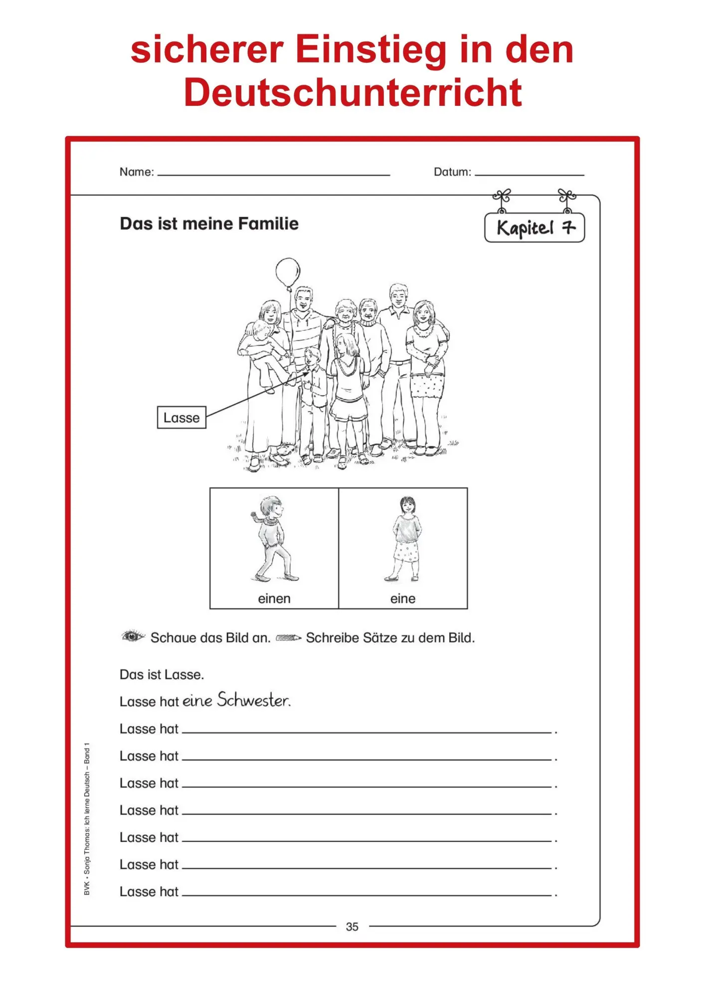 Bild: 9783867405850 | Ich lerne Deutsch Band 1 | Sonja Thomas | Taschenbuch | 44 S. | 2015