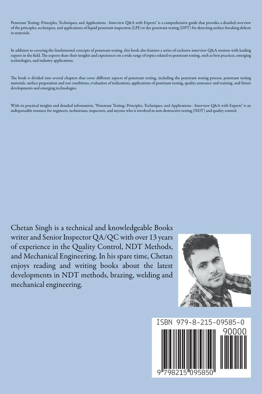 Rückseite: 9798215095850 | Penetrant Testing | Chetan Singh | Taschenbuch | Englisch | 2023