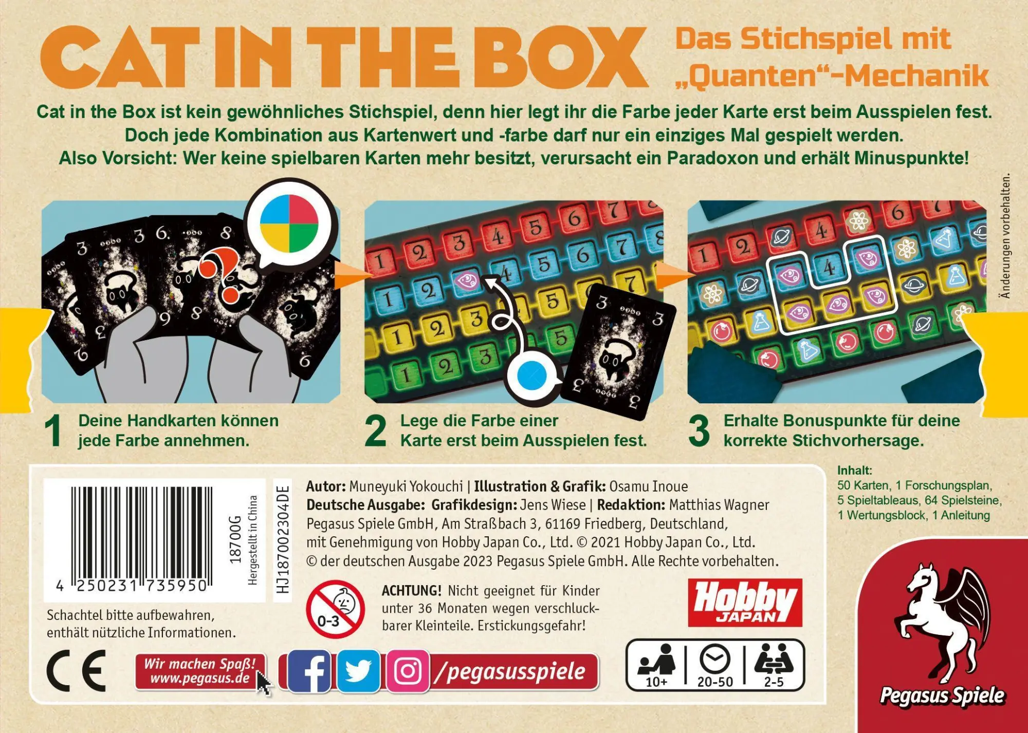 Bild: 4250231735950 | Cat in the Box | Muneyuki Yokouchi | Spiel | 18700G | Deutsch | 2023