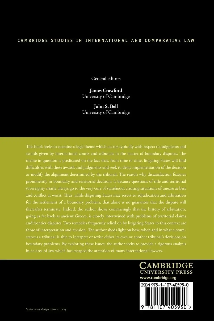 Rückseite: 9781107405950 | Interpretation and Revision of International Boundary Decisions | Buch