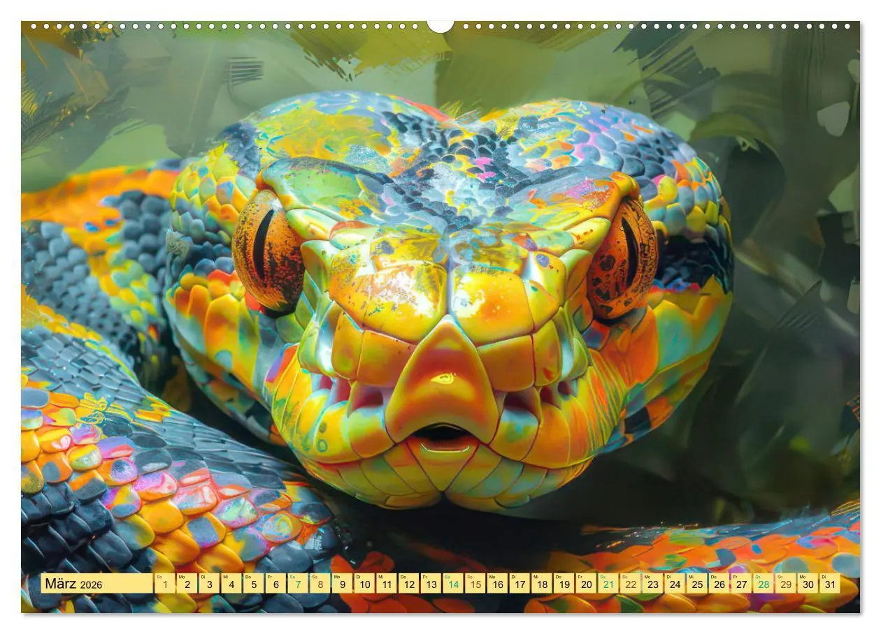 Bild: 9783457395950 | Tiere im Pop Art Kleid (Wandkalender 2026 DIN A2 quer), CALVENDO...