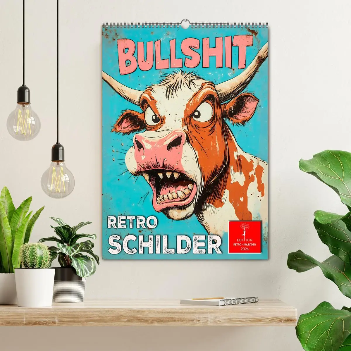 Bild: 9783516245950 | Retro Schilder (Wandkalender 2026 DIN A2 hoch), CALVENDO...