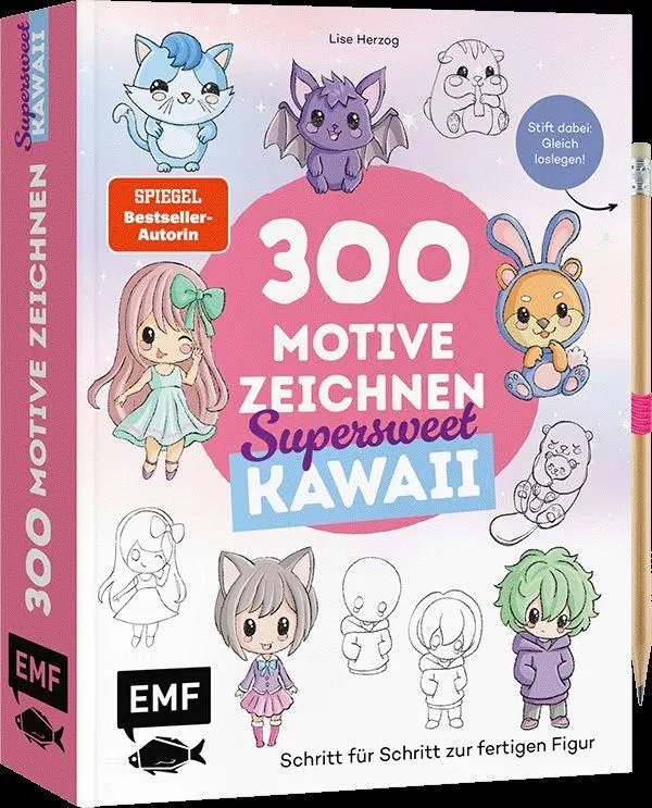 300 Motive zeichnen - Supersweet Kawaii