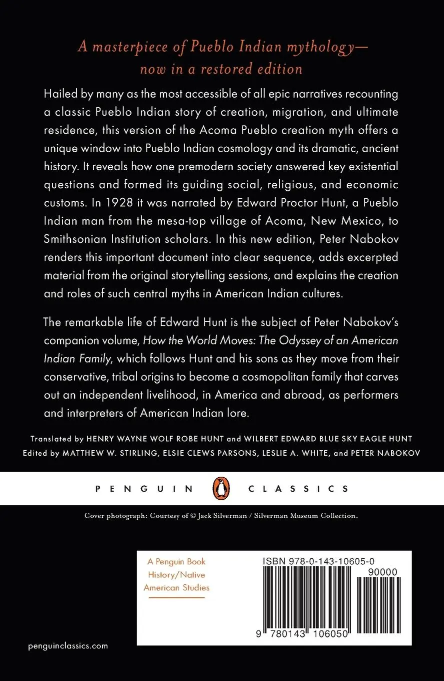 Rückseite: 9780143106050 | The Origin Myth of Acoma Pueblo | Edward Proctor Hunt | Taschenbuch