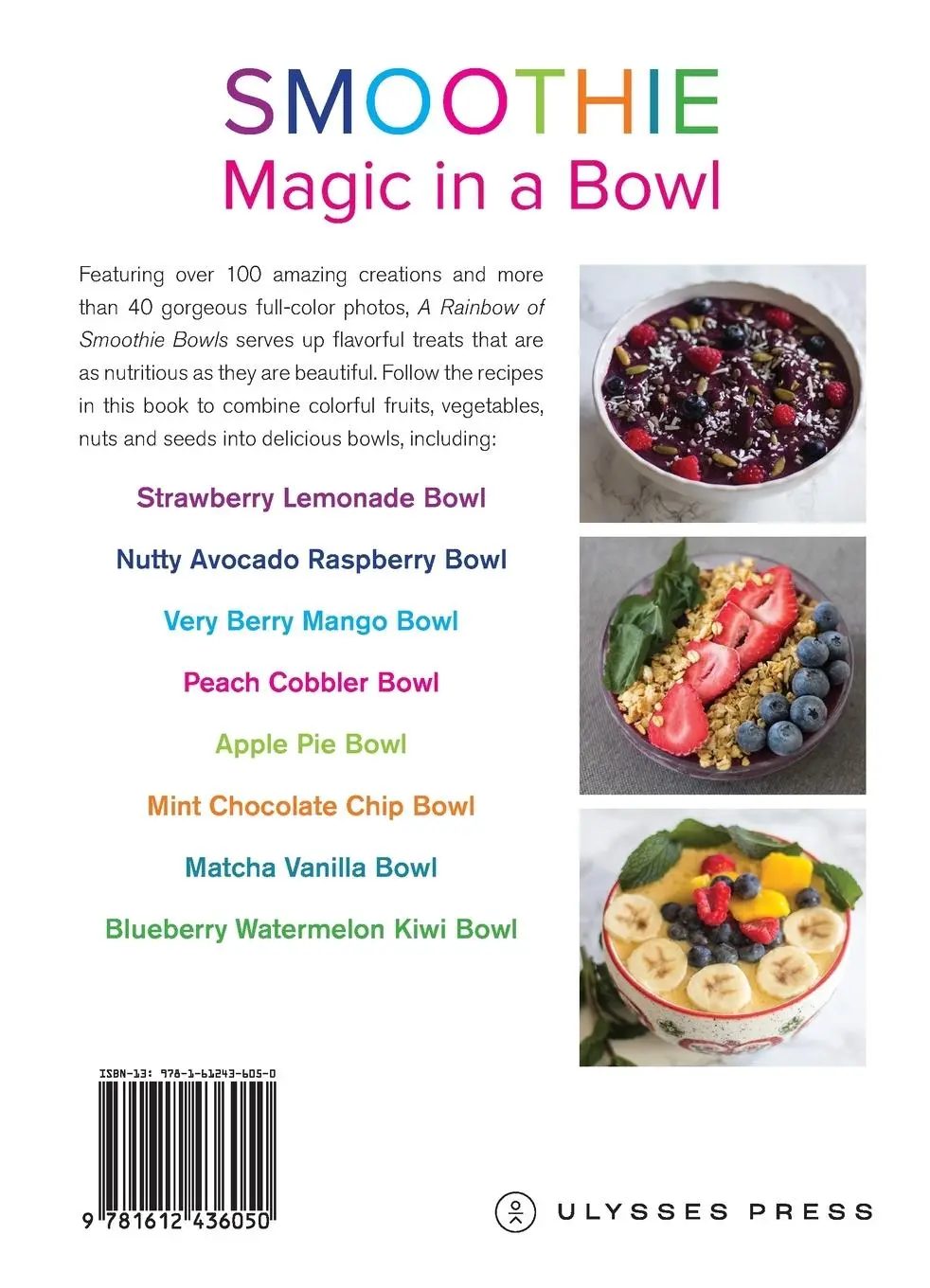 Rückseite: 9781612436050 | Rainbow of Smoothie Bowls | 75 Wholesome and Vibrant Blended Creations