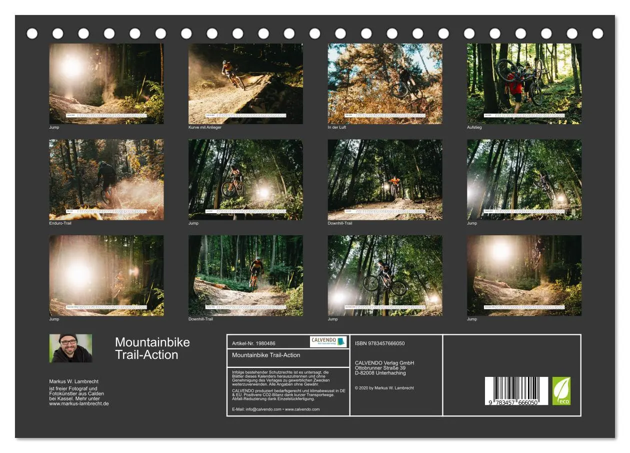 Bild: 9783457666050 | Mountainbike Trail-Action (Tischkalender 2026 DIN A5 quer),...