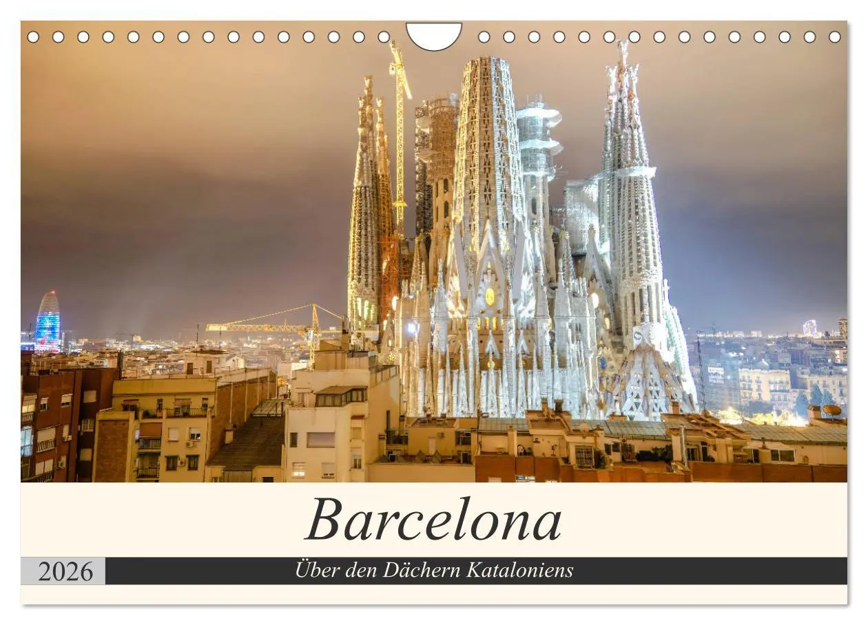 Cover: 9783457806050 | Barcelona - Über den Dächern Kataloniens (Wandkalender 2026 DIN A4...