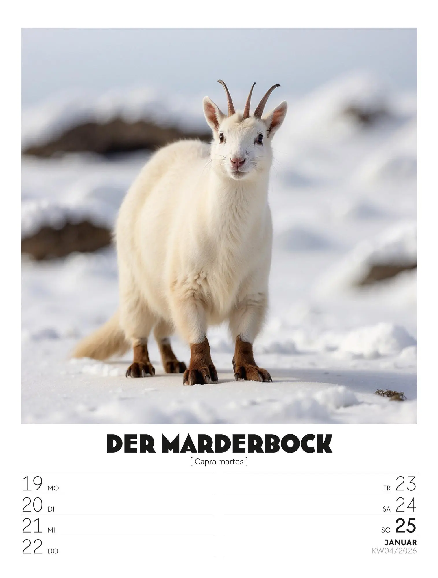 Bild: 9783838436050 | Verrücktes Tierleben - Wochenplaner mit KI-Bildern Kalender 2026