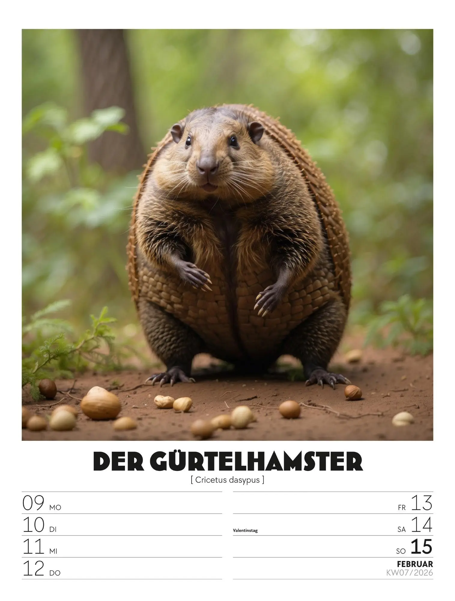 Bild: 9783838436050 | Verrücktes Tierleben - Wochenplaner mit KI-Bildern Kalender 2026