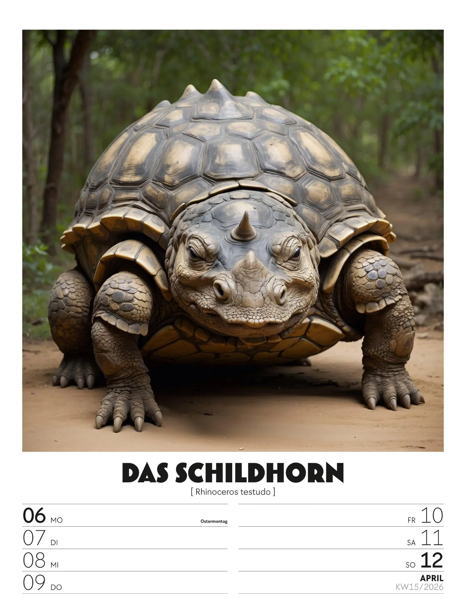 Bild: 9783838436050 | Verrücktes Tierleben - Wochenplaner mit KI-Bildern Kalender 2026