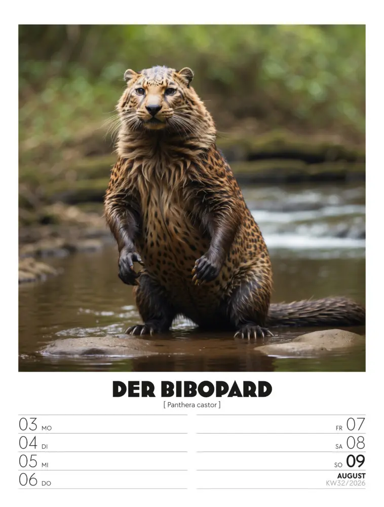 Bild: 9783838436050 | Verrücktes Tierleben Wochenplaner mit KI-Bildern Kalender 2026 | GmbH