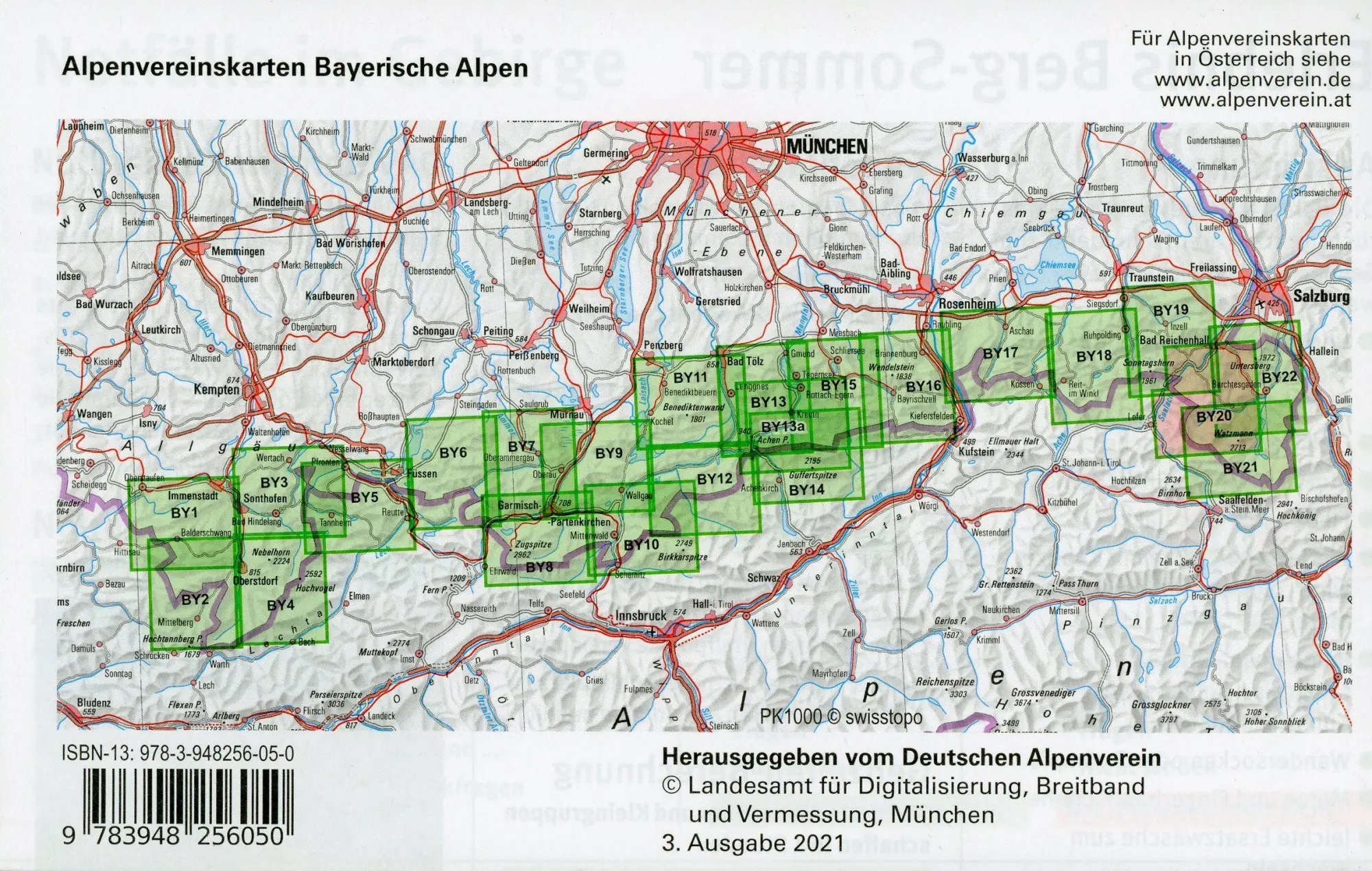 Bild: 9783948256050 | Lattengebirge, Reiteralm, Ramsau 1:25 000 | Deutscher Alpenverein e.V.