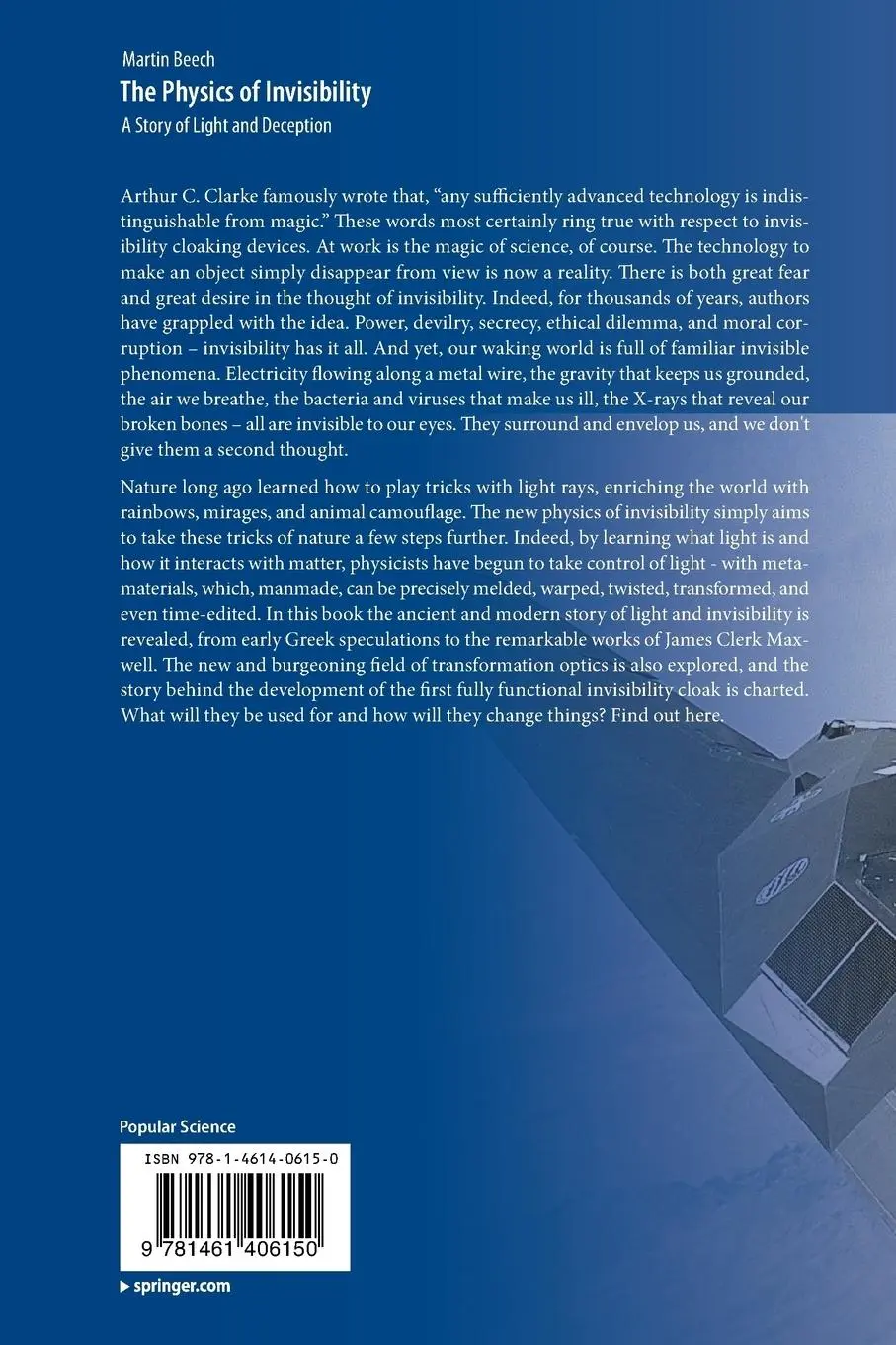 Rückseite: 9781461406150 | The Physics of Invisibility | A Story of Light and Deception | Beech