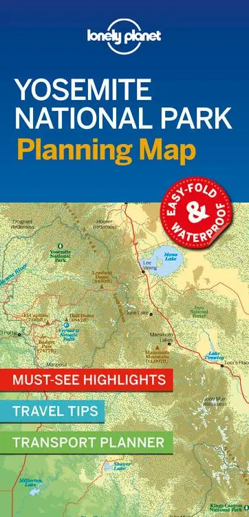 Cover: 9781788686150 | Lonely Planet Yosemite National Park Planning Map | Lonely Planet