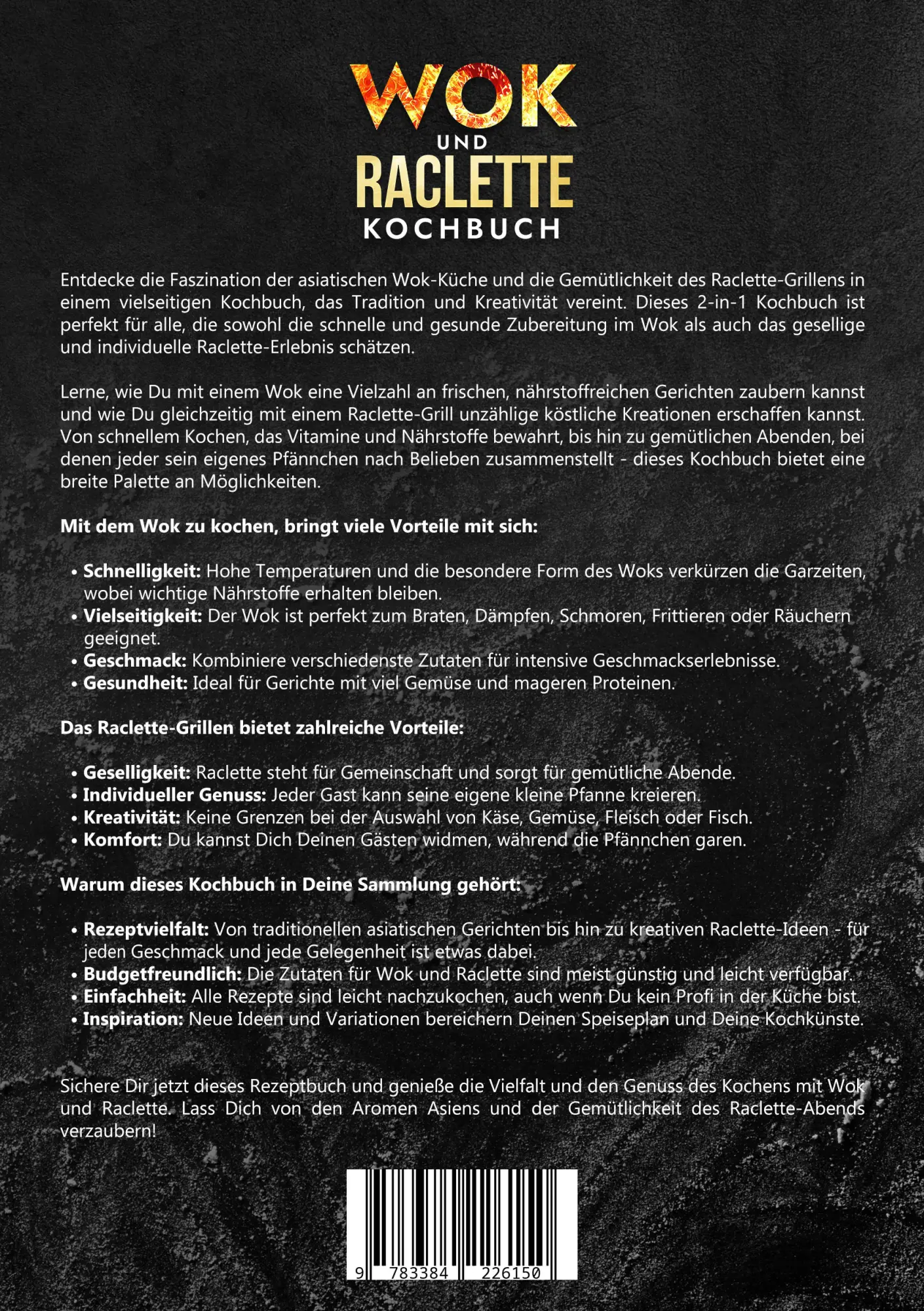 Rückseite: 9783384226150 | Wok und Raclette Kochbuch | Vanessa Zimmermann | Taschenbuch | 220 S.