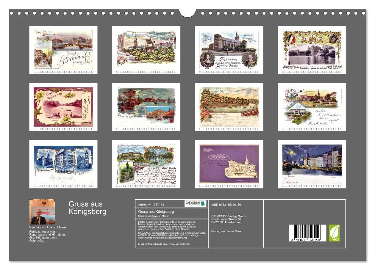 Bild: 9783435326150 | Gruss aus Königsberg (Wandkalender 2025 DIN A3 quer), CALVENDO...