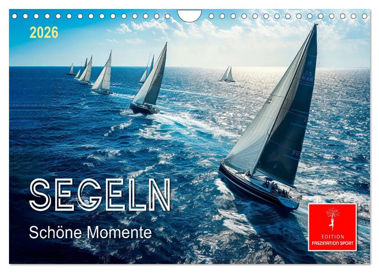 Cover: 9783457346150 | Segeln - schöne Momente (Wandkalender 2026 DIN A4 quer), CALVENDO...