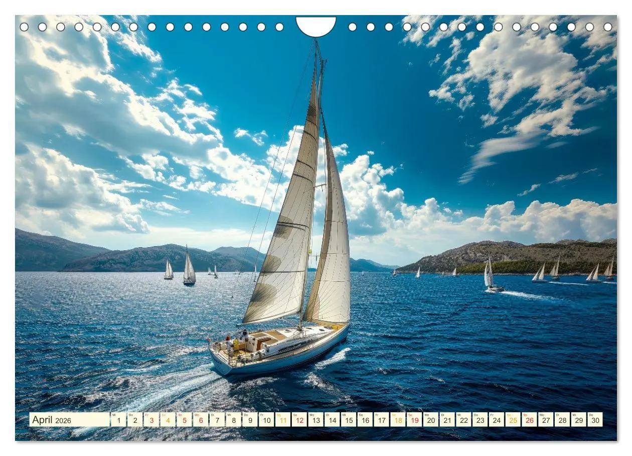 Bild: 9783457346150 | Segeln - schöne Momente (Wandkalender 2026 DIN A4 quer), CALVENDO...