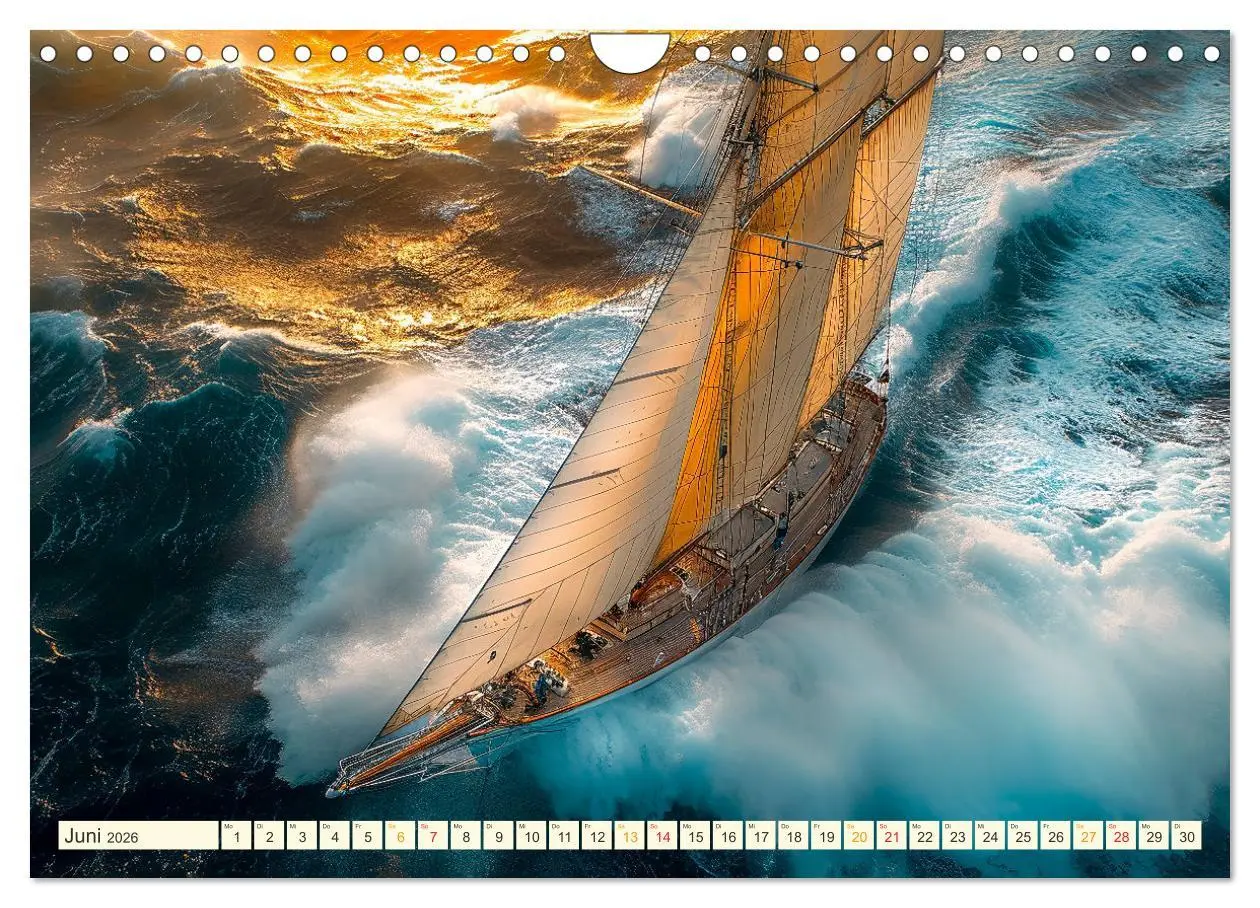 Bild: 9783457346150 | Segeln - schöne Momente (Wandkalender 2026 DIN A4 quer), CALVENDO...