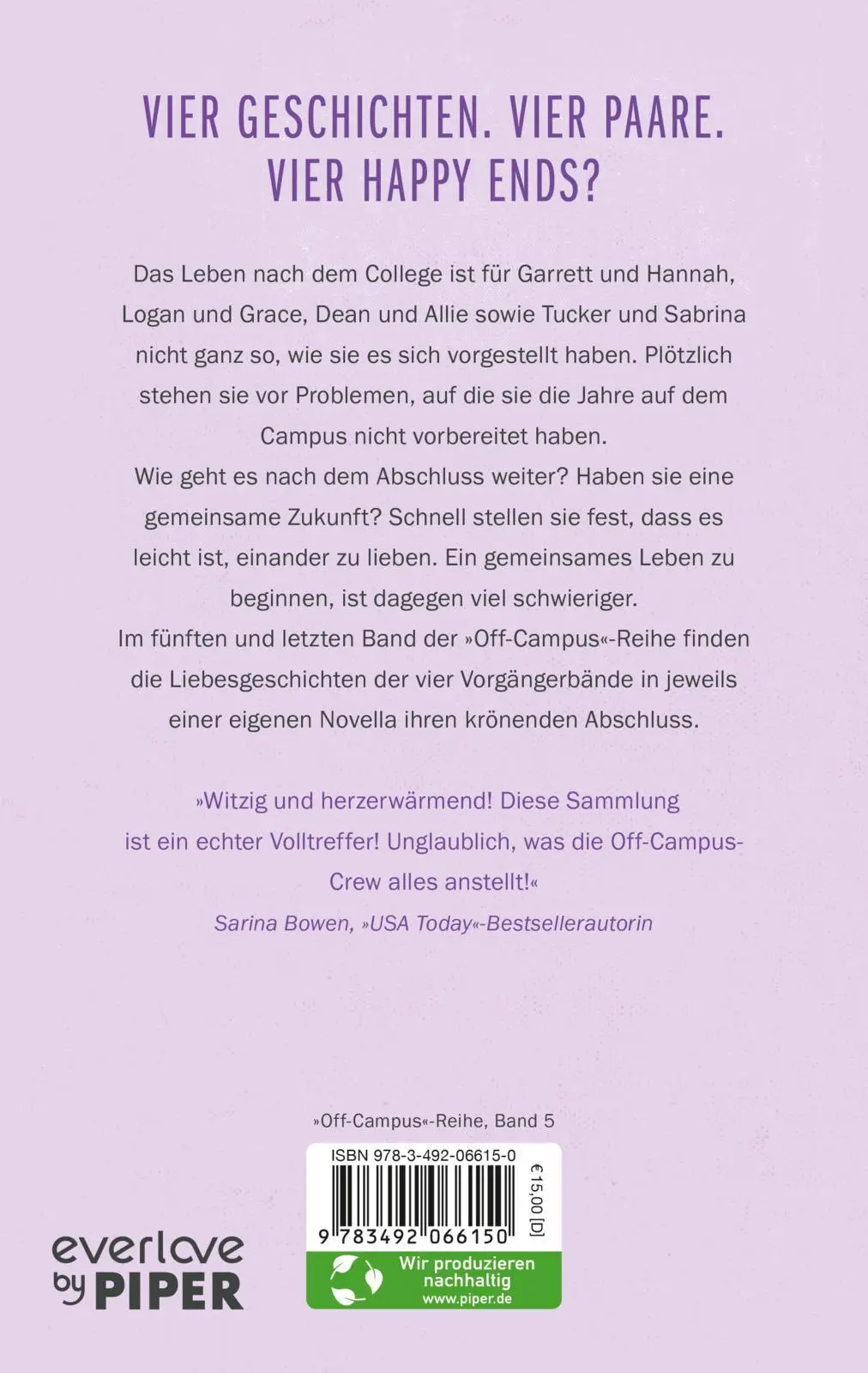 Rückseite: 9783492066150 | The Legacy - Endlich erwachsen | Elle Kennedy | Taschenbuch | 352 S.
