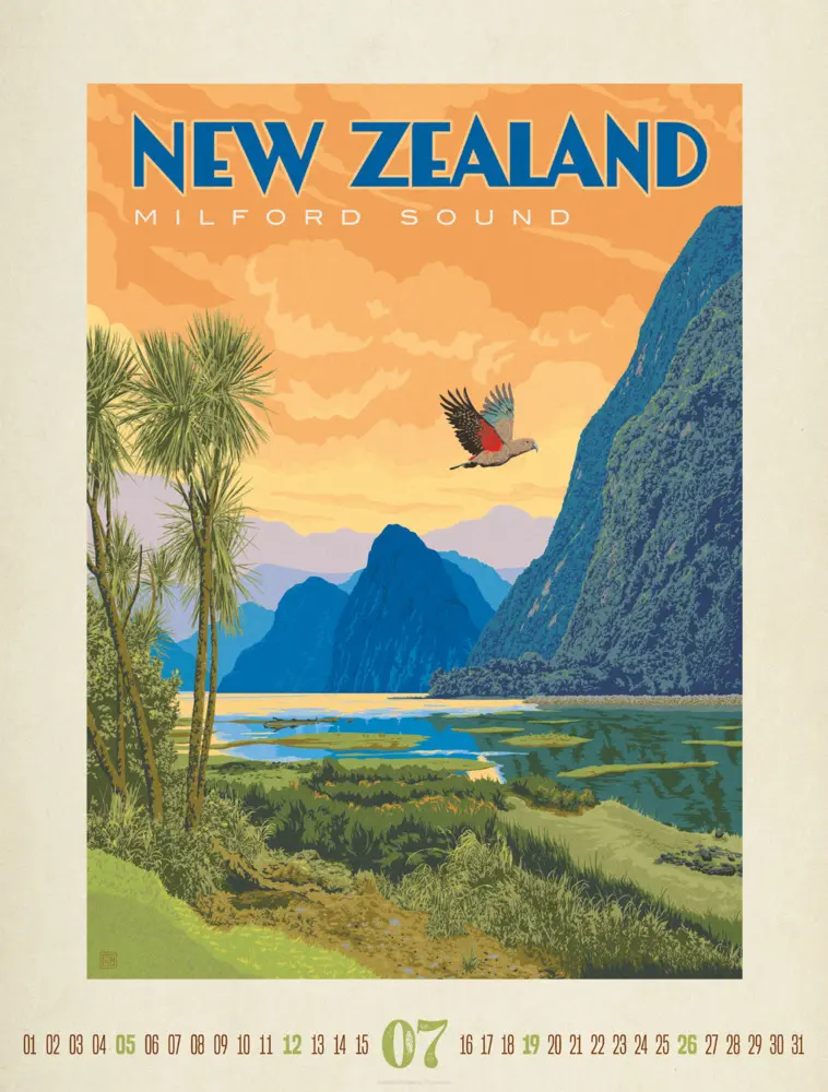 Bild: 9783838426150 | Travel Time Plakate-Kalender 2026 | Ackermann Kunstverlag GmbH | 14 S.