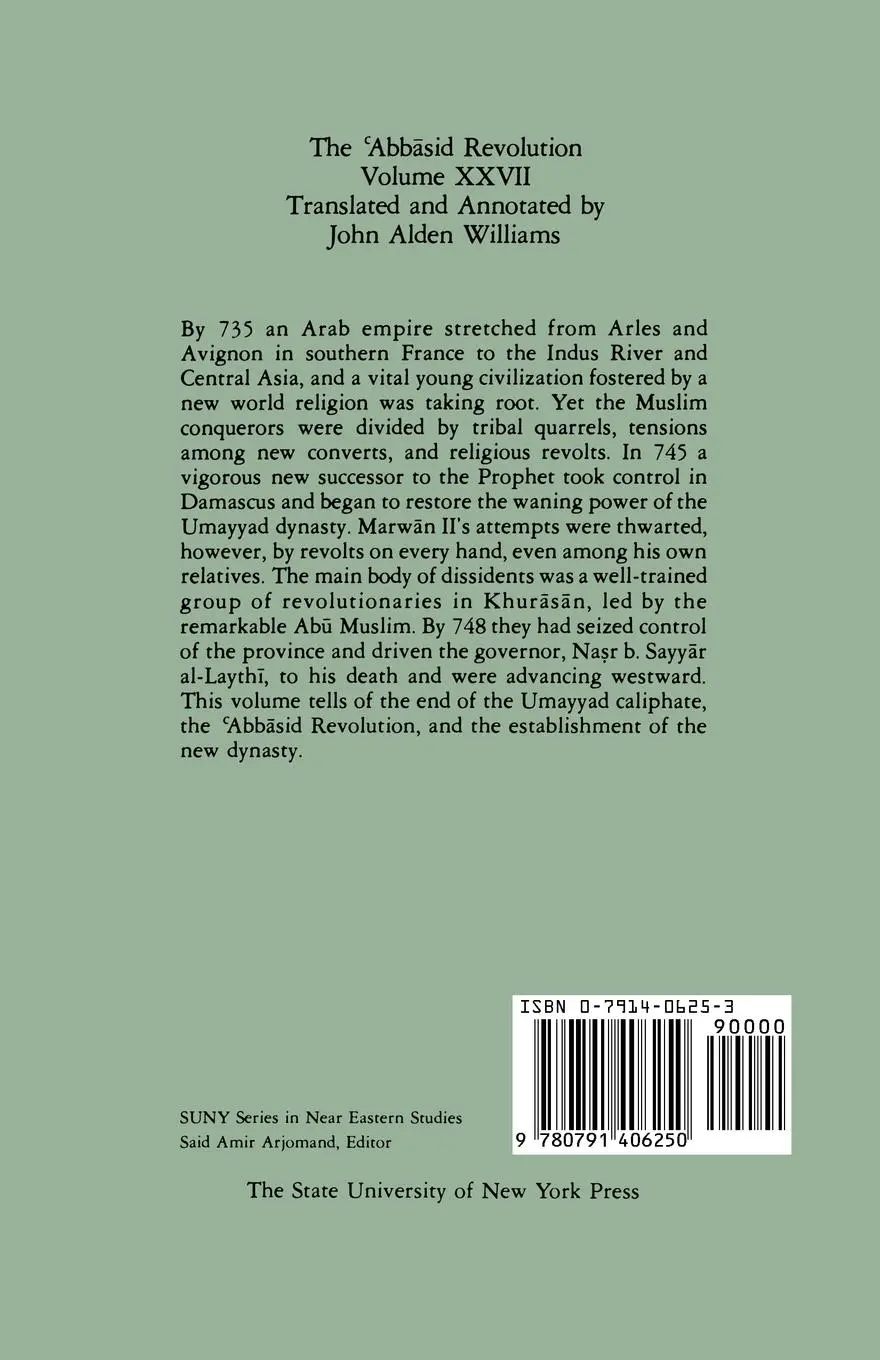 Rückseite: 9780791406250 | The History of al-¿abar¿ Vol. 27 | Taschenbuch | Englisch | 1990