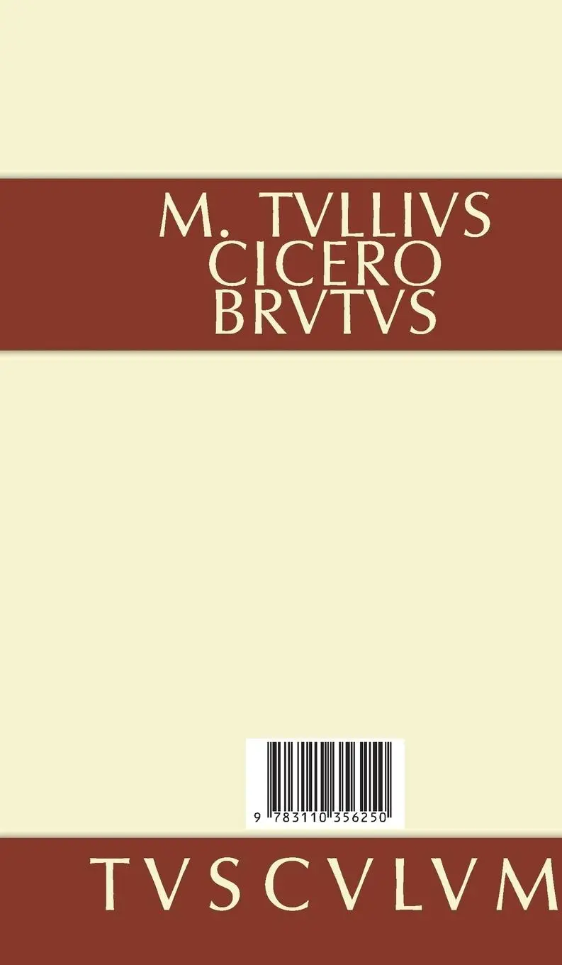 Rückseite: 9783110356250 | Brutus | Lateinisch-deutsch | Marcus Tullius Cicero | Buch | 363 S.