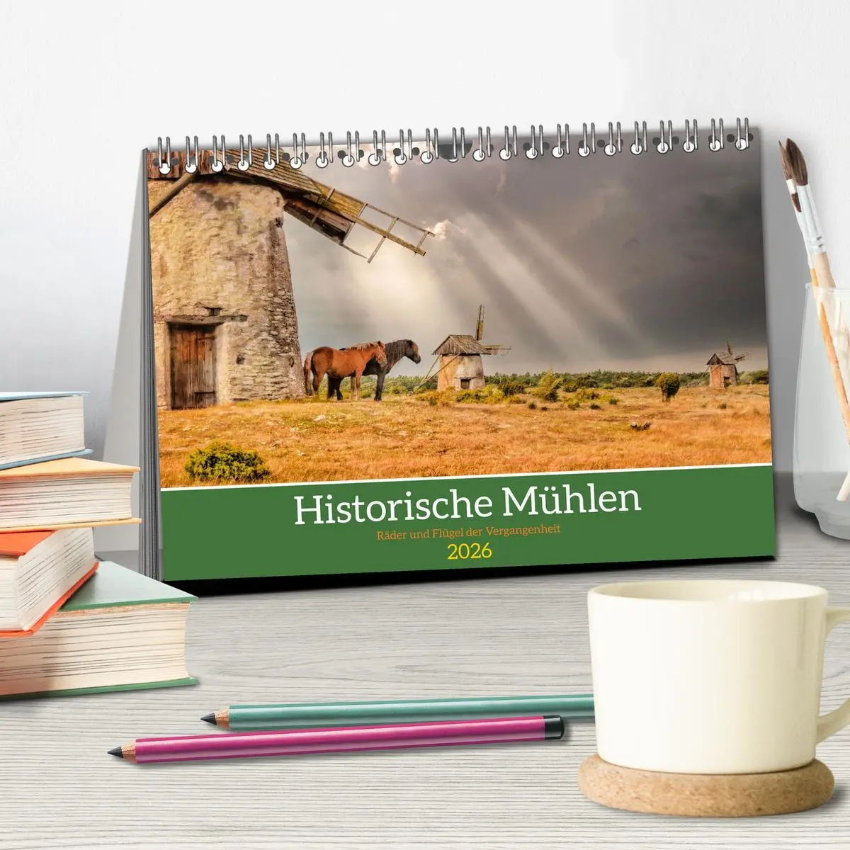 Bild: 9783457266250 | Historische Mühlen - Räder und Flügel der Vergangenheit...