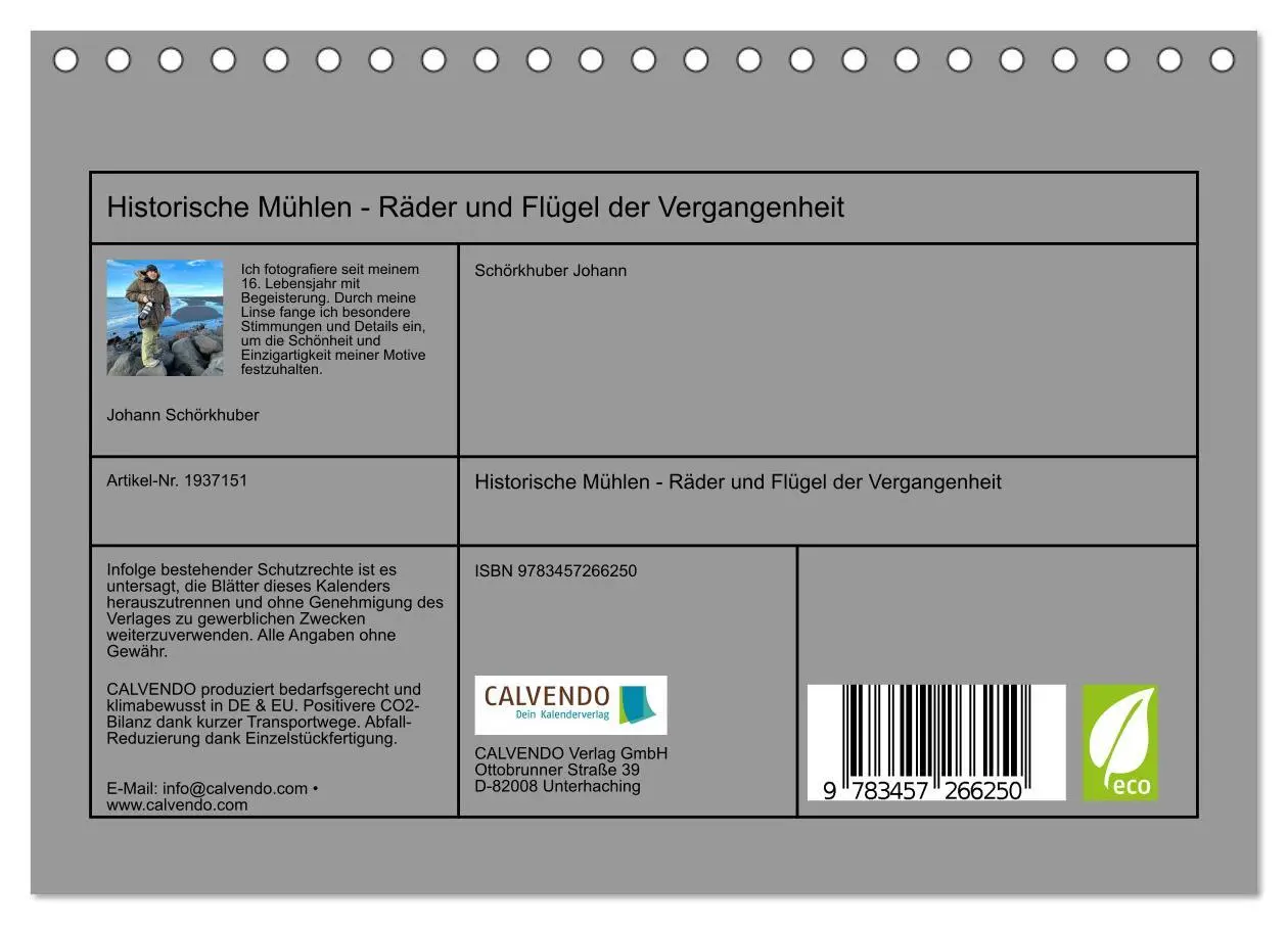 Bild: 9783457266250 | Historische Mühlen - Räder und Flügel der Vergangenheit...