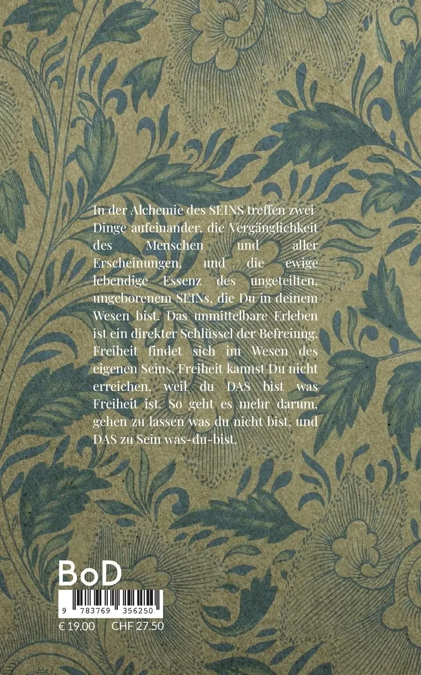 Rückseite: 9783769356250 | Alchemie des Seins | Paradox der Befreiung | Rameshwara Ronny Hiess