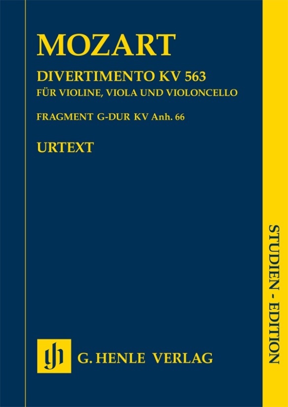 Cover: 9790201896250 | Wolfgang Amadeus Mozart - Divertimento KV 563 · Fragment KV Anh. 66