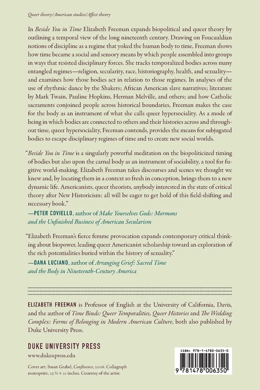 Rückseite: 9781478006350 | Beside You in Time | Elizabeth Freeman | Taschenbuch | Englisch | 2019