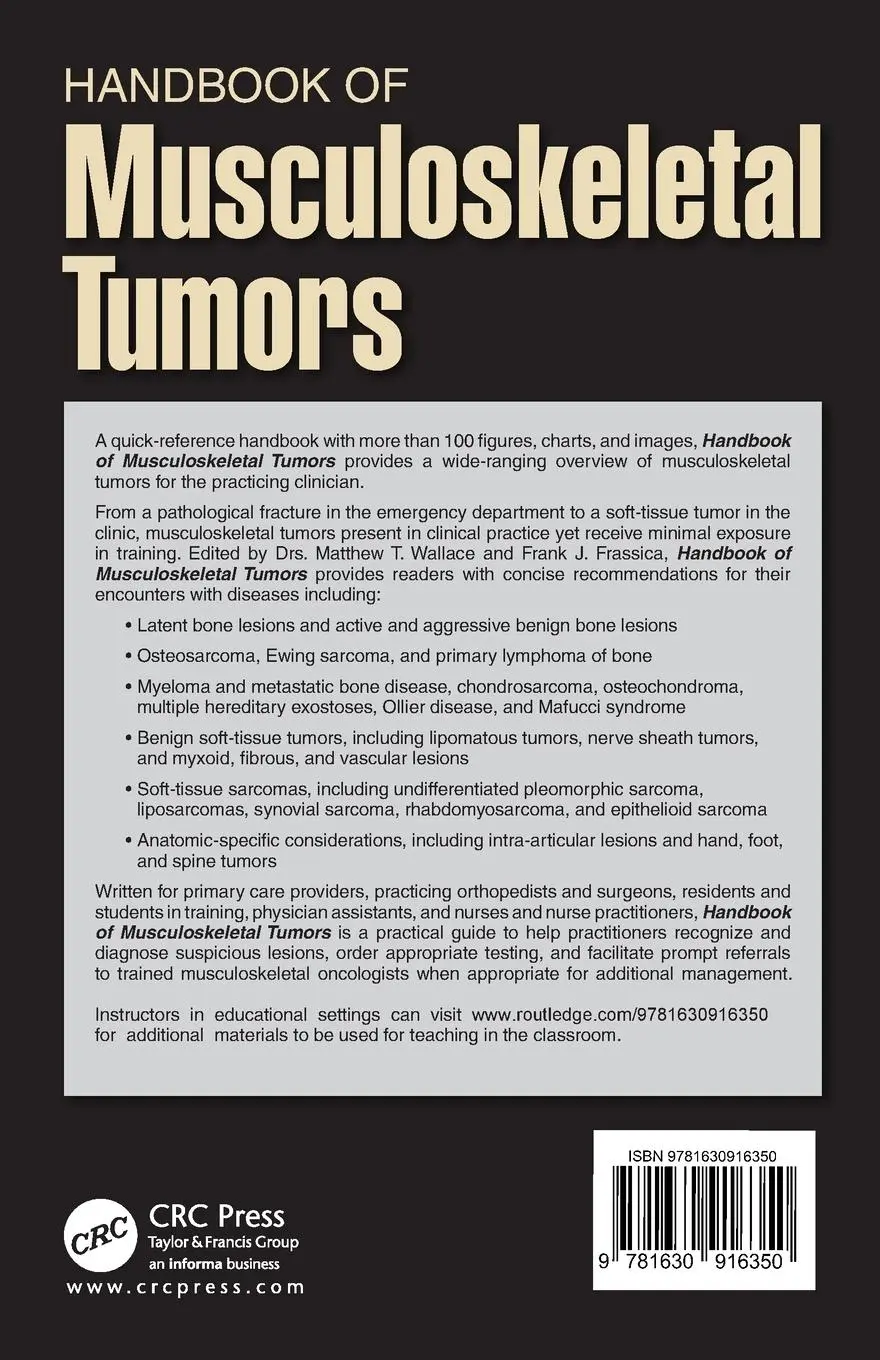 Rückseite: 9781630916350 | Handbook of Musculoskeletal Tumors | Matthew Wallace (u. a.) | Buch
