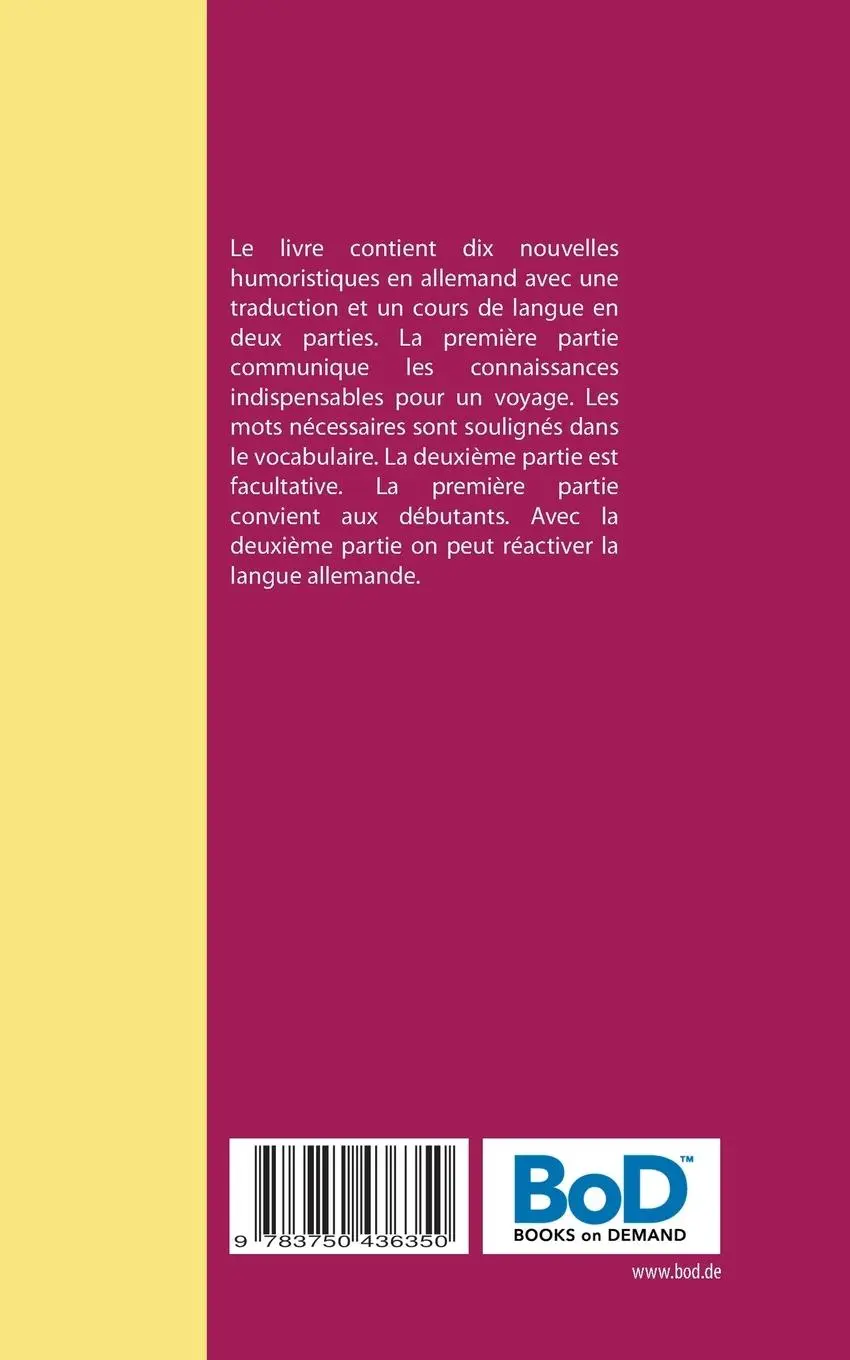 Rückseite: 9783750436350 | Cours d'allemand facile avec une nouvelle méthode | Costanza | Buch