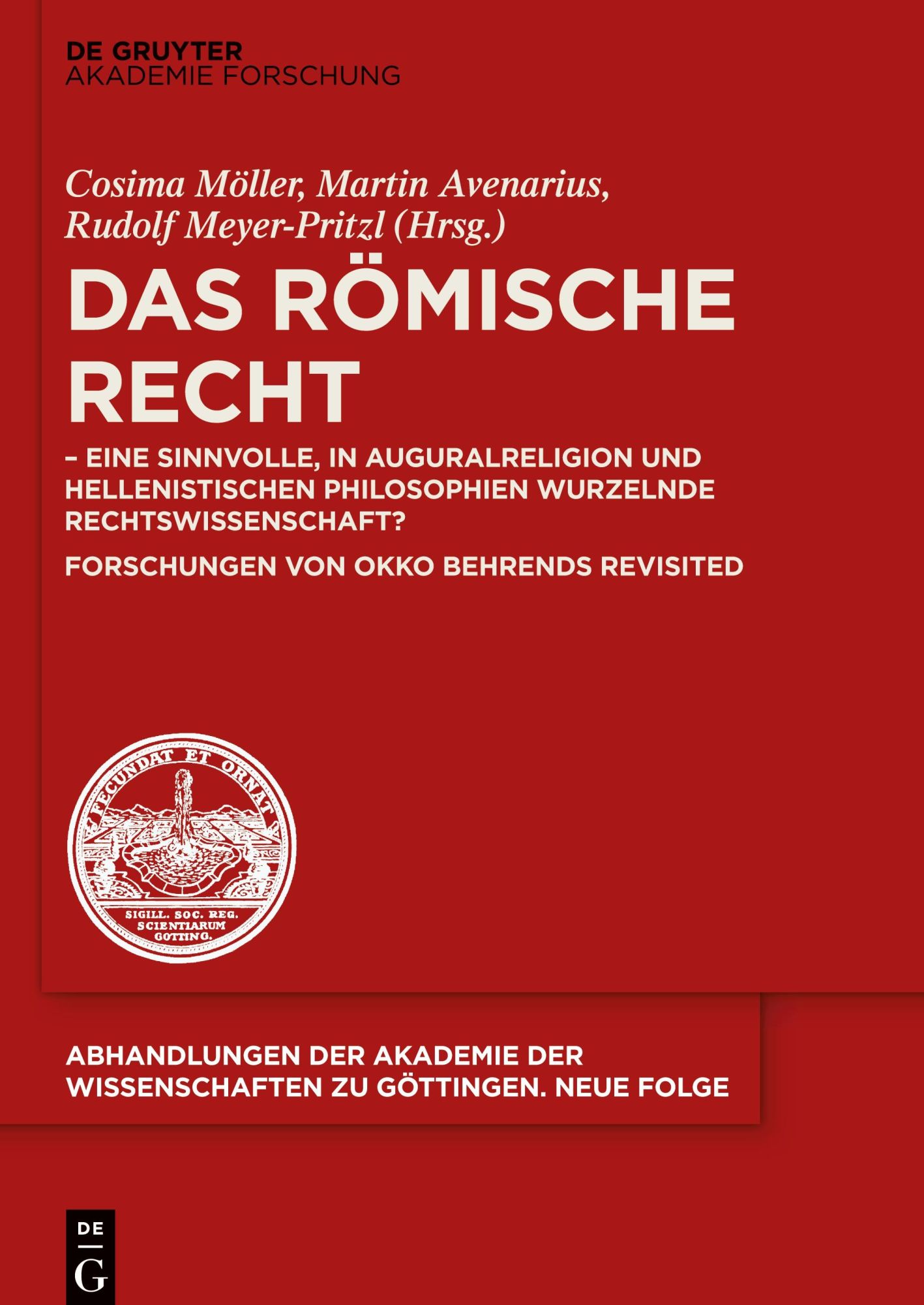 Cover: 9783110716450 | Das Römische Recht | Cosima Möller (u. a.) | Buch | XI | Deutsch