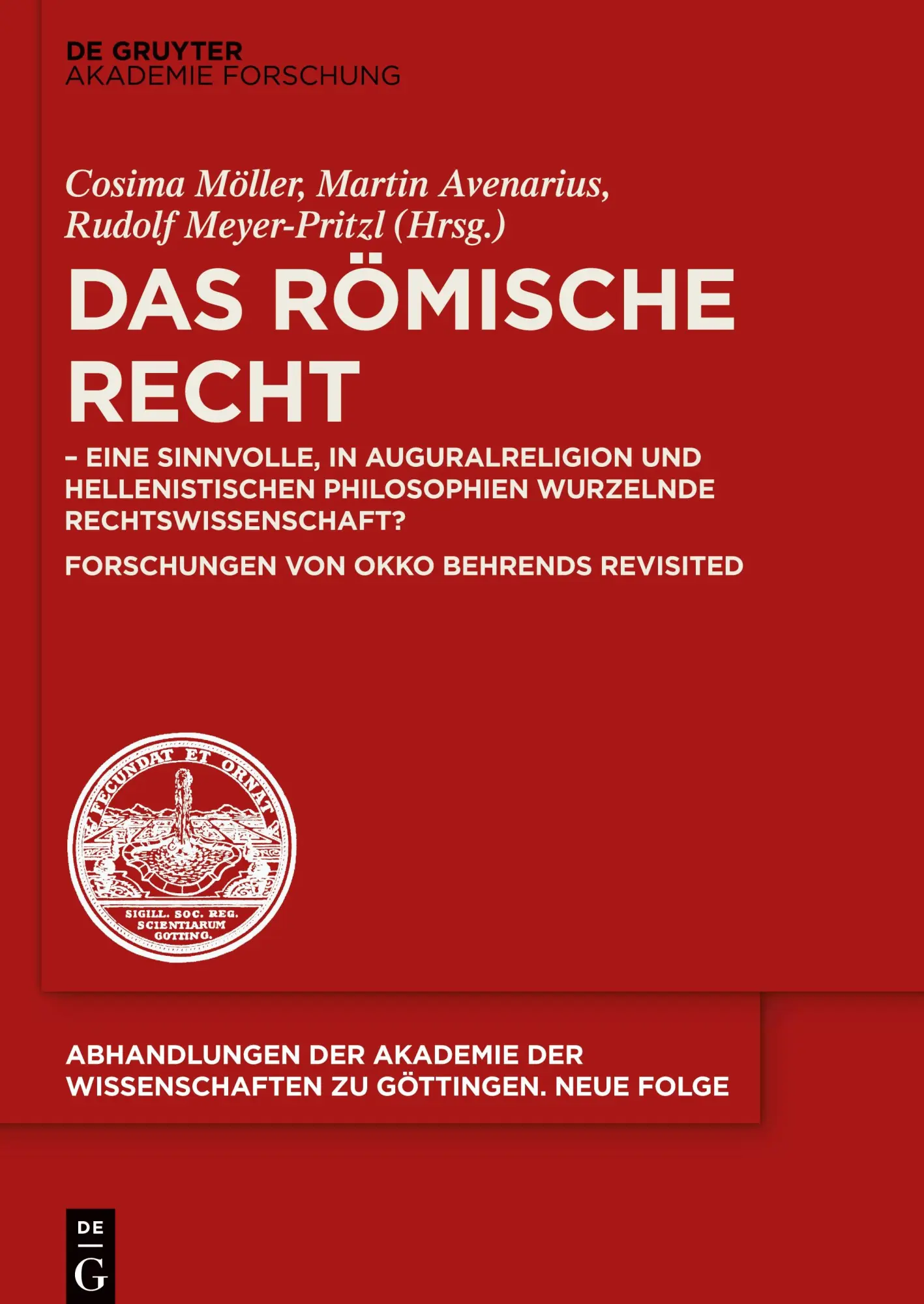 Cover: 9783110716450 | Das Römische Recht | Cosima Möller (u. a.) | Buch | XI | Deutsch