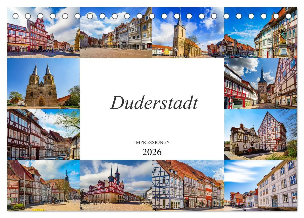 Cover: 9783457796450 | Duderstadt Impressionen (Tischkalender 2026 DIN A5 quer), CALVENDO...