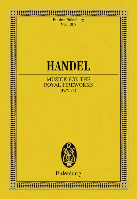Cover: 9783795766450 | Royal Fireworks Music | Georg Friedrich Händel | Studienpartitur