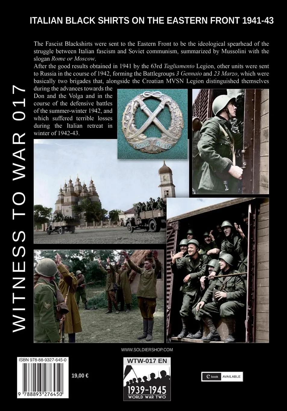 Rückseite: 9788893276450 | Italian black shirts on the Eastern front 1941-1943 | Mels | Buch