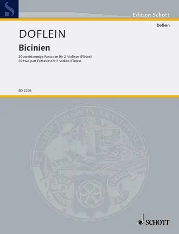 Cover: 9790001036450 | Bicinien | 20 zweistimmige Fantasien aus der Zeit um 1600 | Doflein