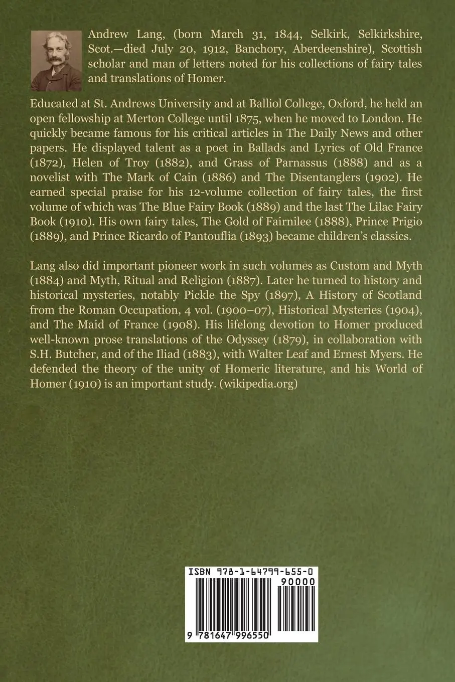 Rückseite: 9781647996550 | The Blue Fairy Book | Andrew Lang | Taschenbuch | Englisch | 2020