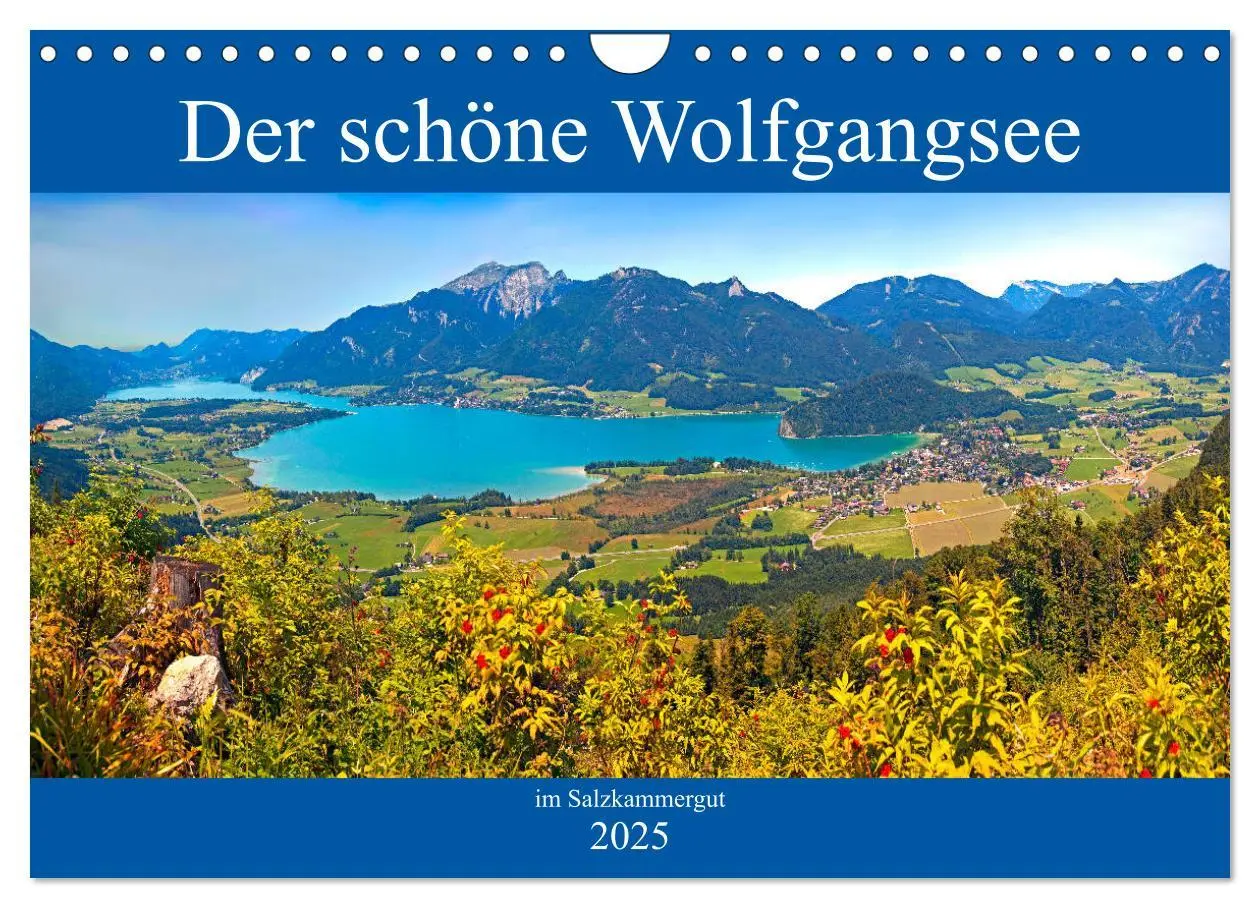 Cover: 9783435386550 | Der schöne Wolfgangsee im Salzkammergut (Wandkalender 2025 DIN A4...